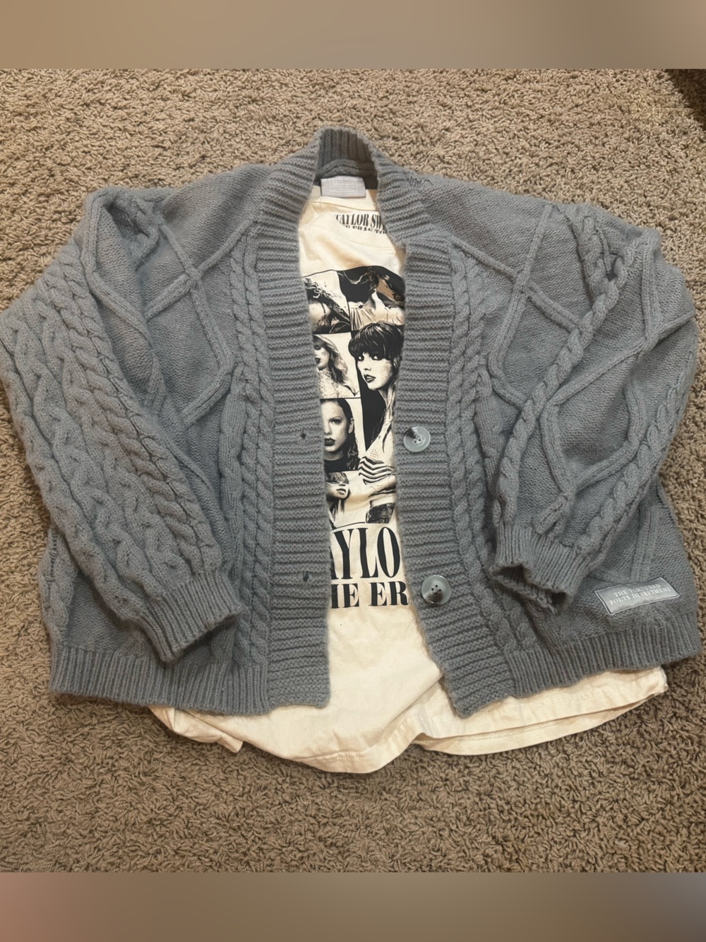 Taylor Swift Tour Lot - TTPD Cardigan + Era Tour Shirt